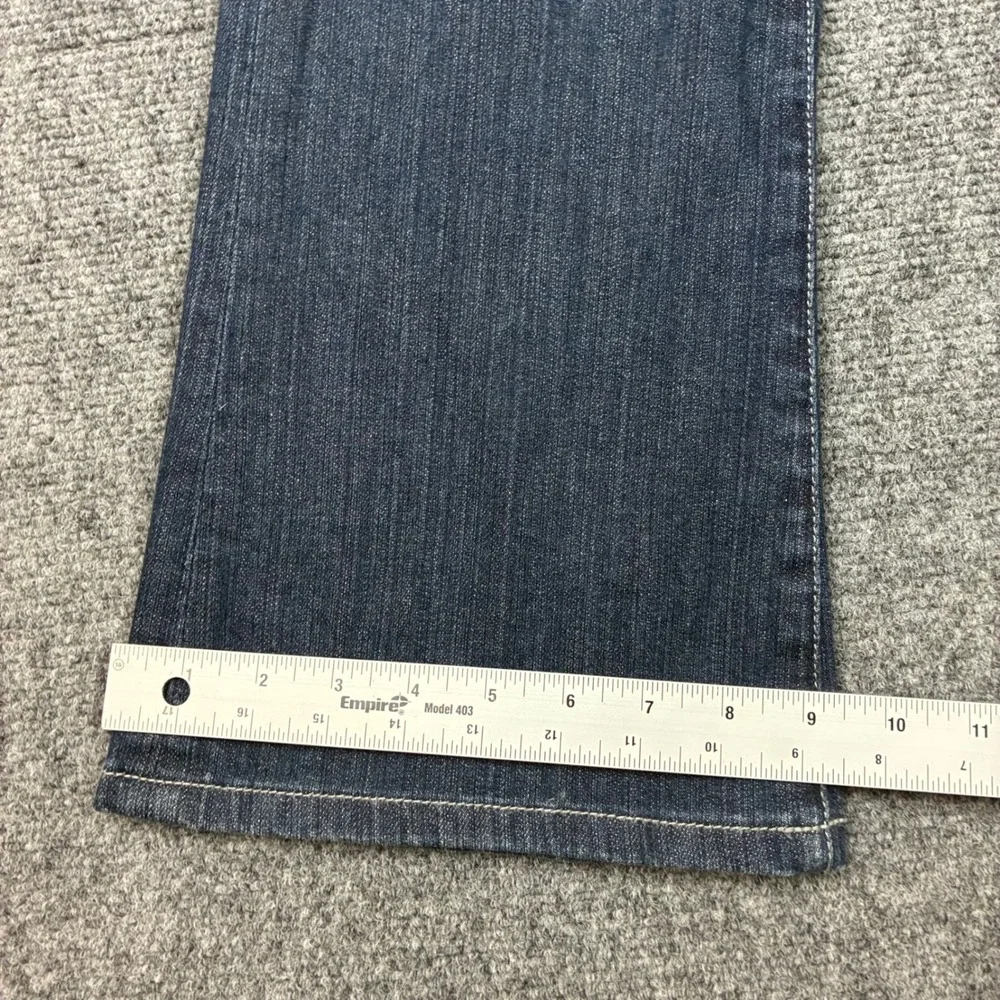 Michael Kors Womens Size 4 30x32 Dark Wash Rhinestone Logo Bootcut Jeans
